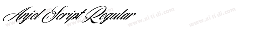 Anjel Script Regular字体转换 Anjel Script Regular字体转换